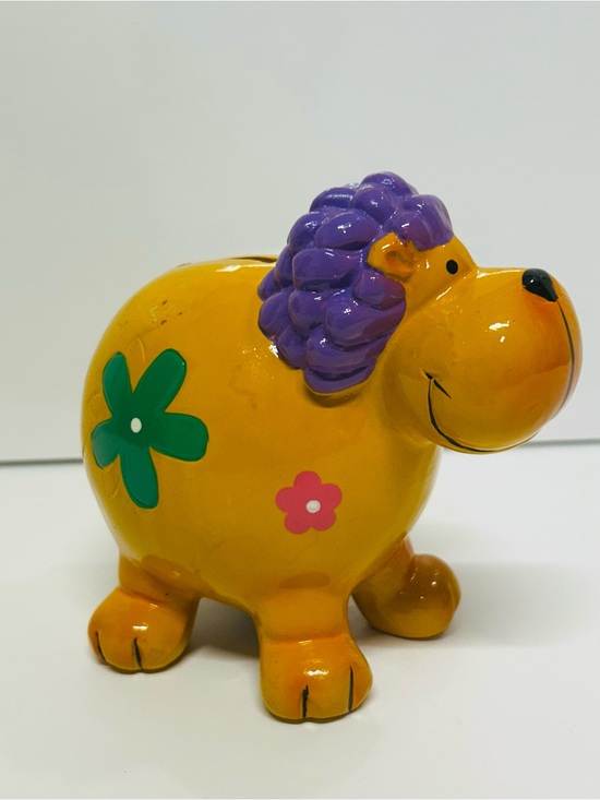 Other - Vintage Cheerful Lion Coin Piggy Bank